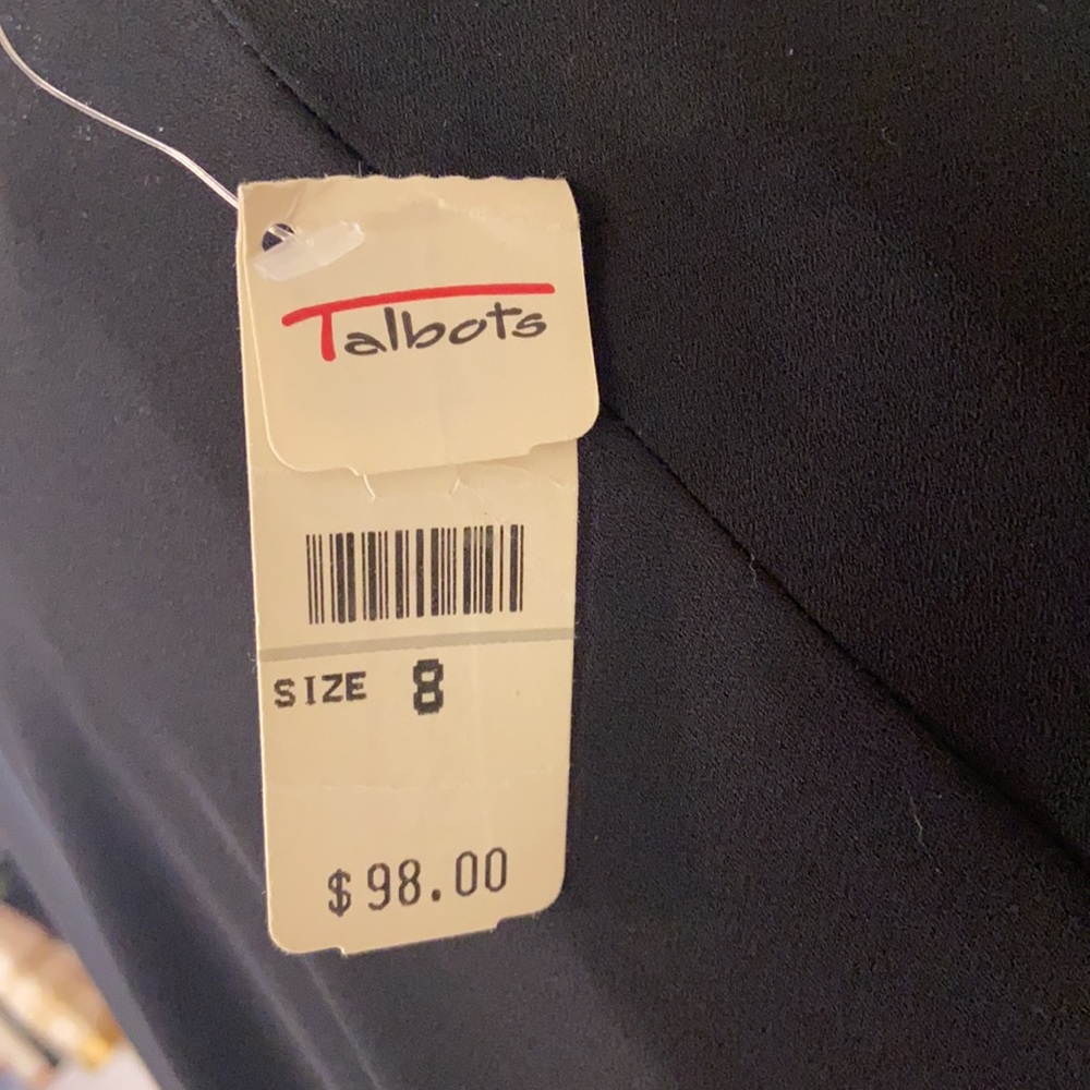 NWT Talbots Full Black Skirt Size 8 Lined 100% Polyester $98 - Picture 4 of 8
